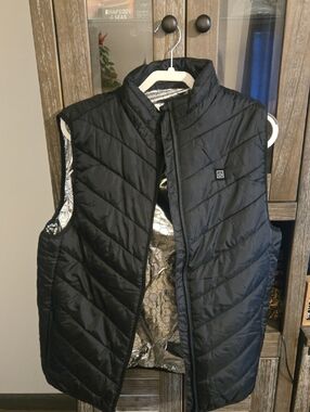 Heated Quilted Vest - Black